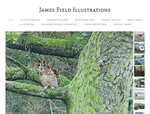 Tablet Screenshot of jamesfieldillustrations.co.uk